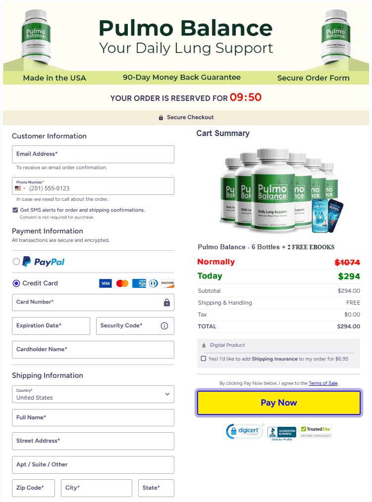 Pulmo Balance official website